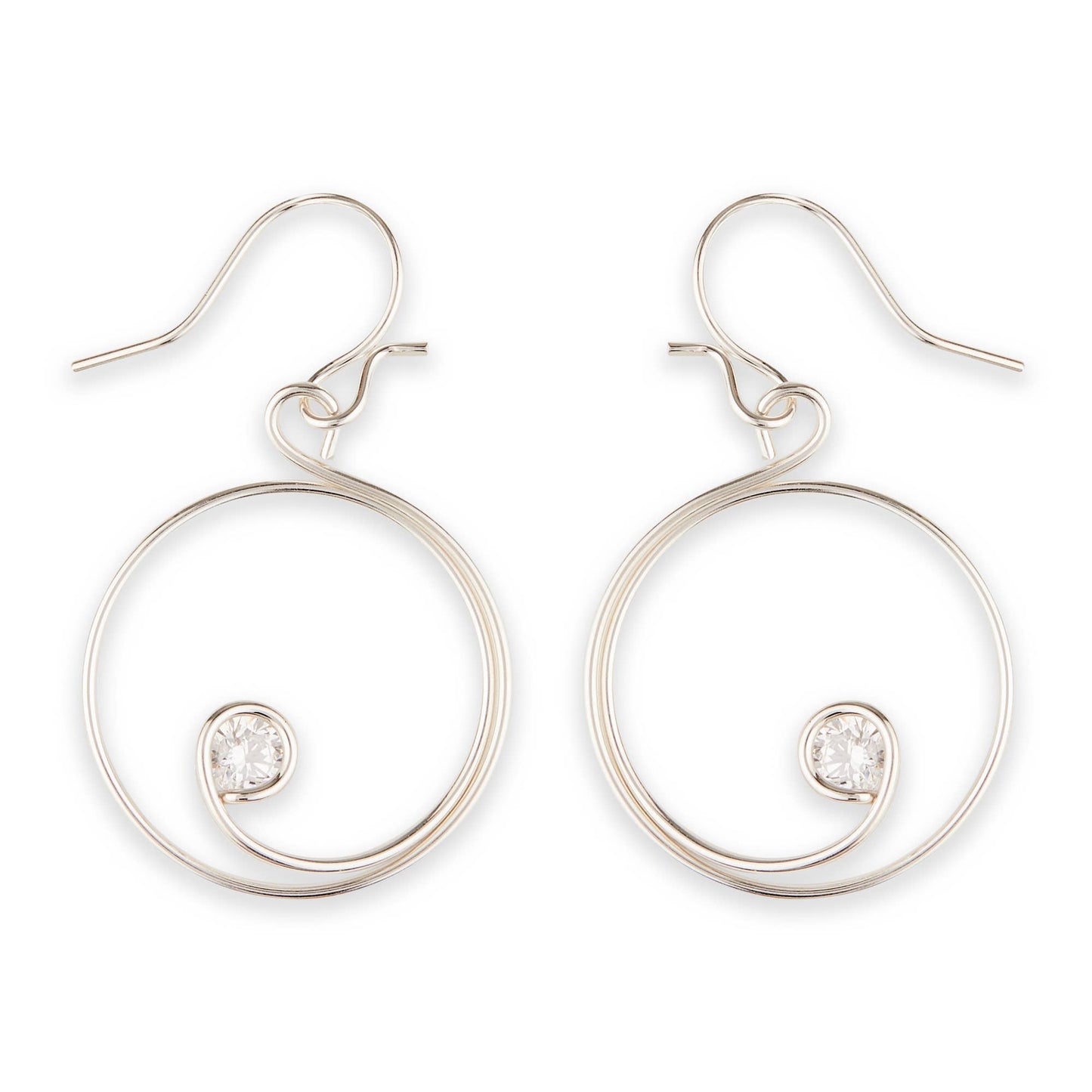 Sailing Cubic Zirconia Dangle Earring