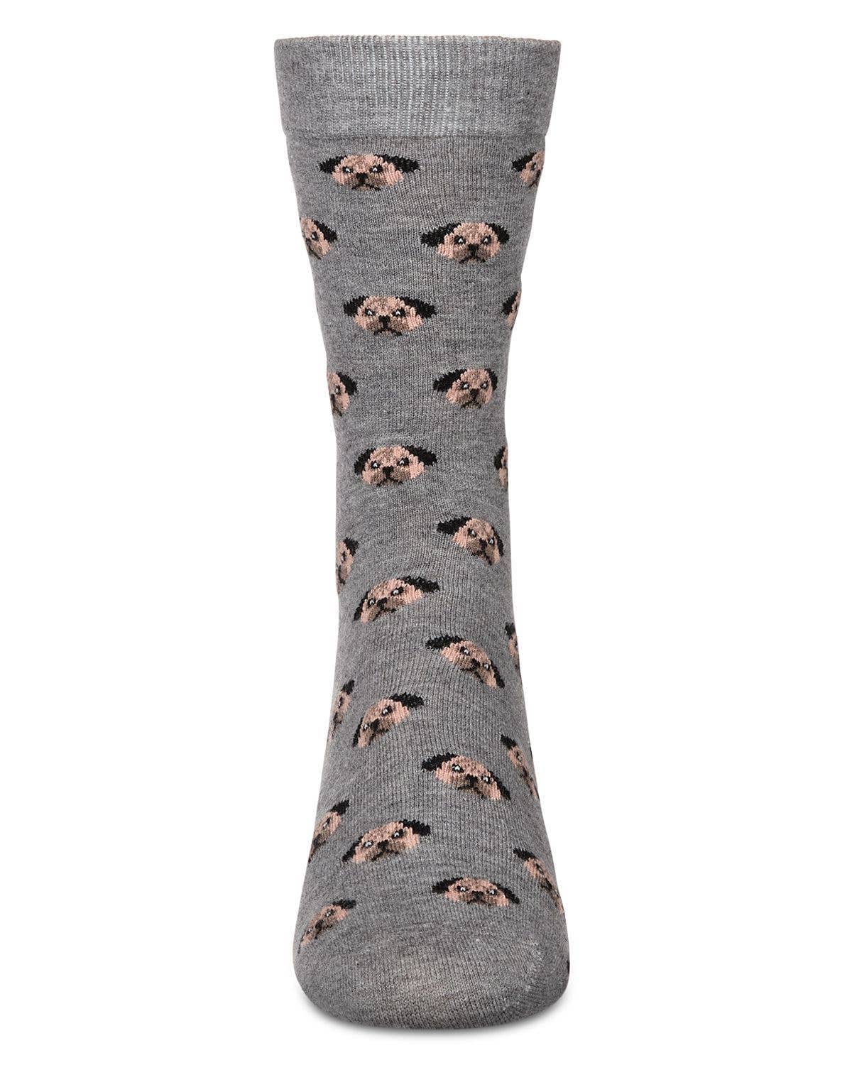 Memoi Dog Face Cashmere Men's Crew