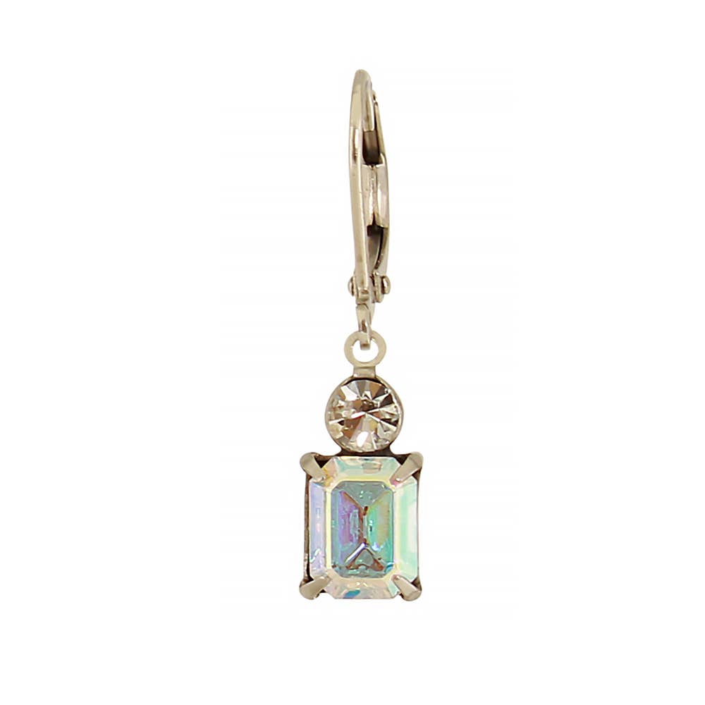Crystal Rectangle Earring