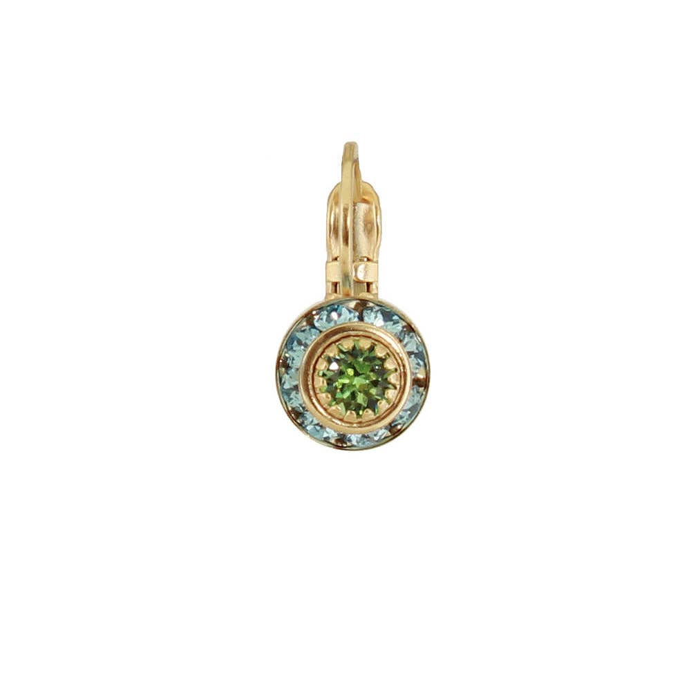 Gold Austrian Crystal Disc
