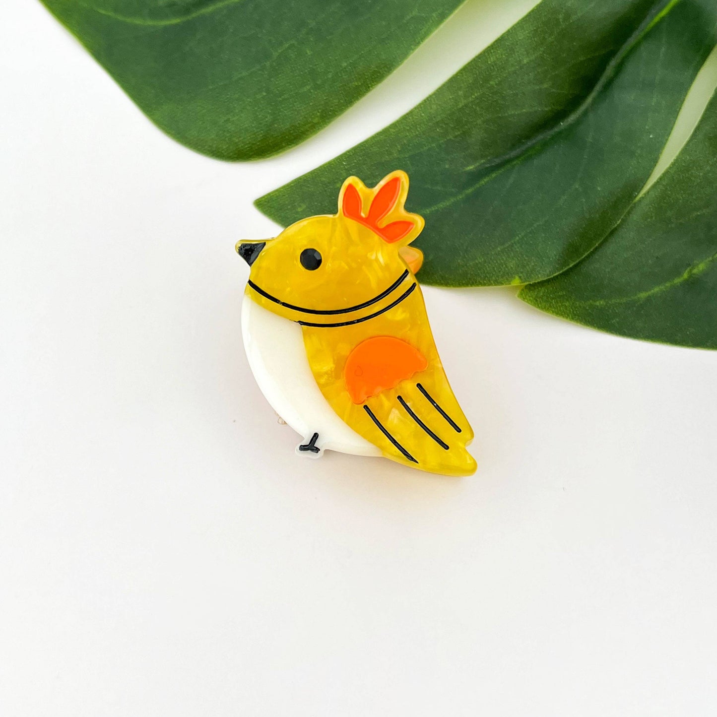 Cute Mini Bird Hair Claw Clip, Acetate Hair Accessories