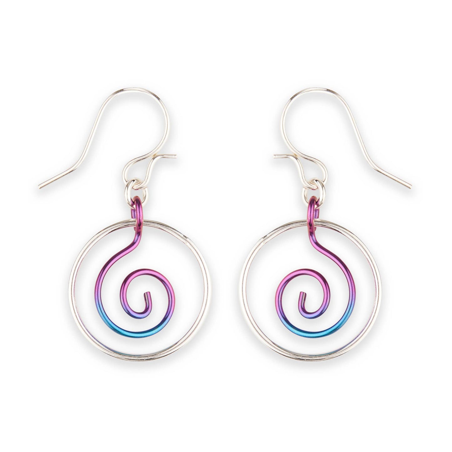 Koru Circled Dangle Earring