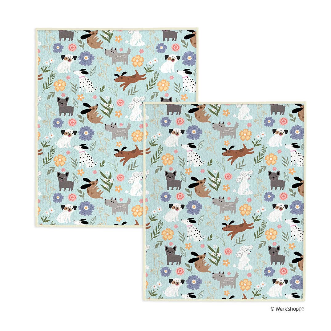 Dog Floral Pet Drying Ultra Absorbent Travel Towel