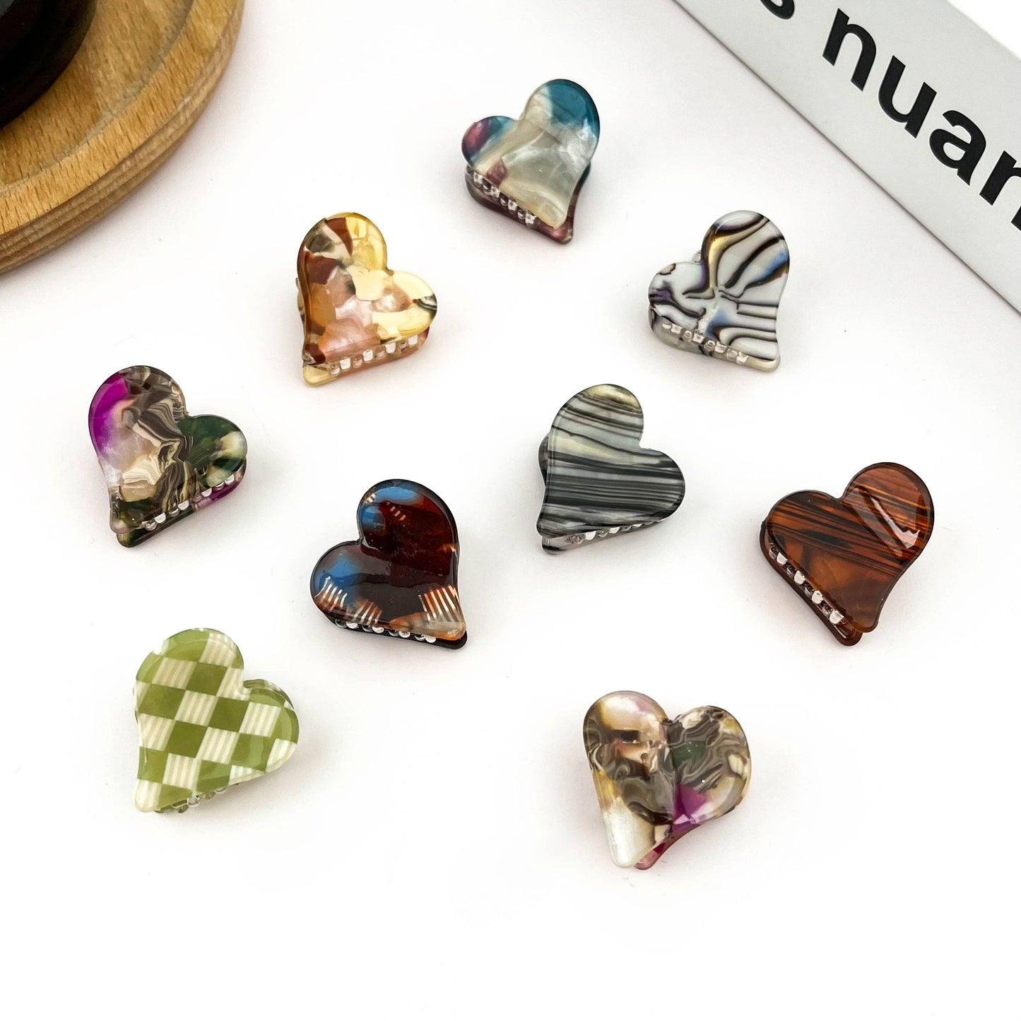 Mini Heart Hair Claw Clip, Valentine's Day Accessory