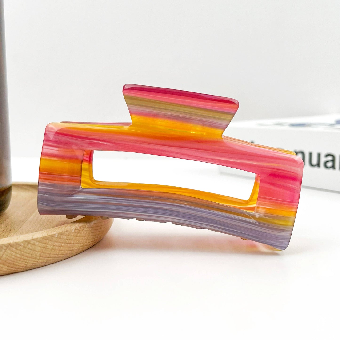 Rectangular Acetate Hair Claw