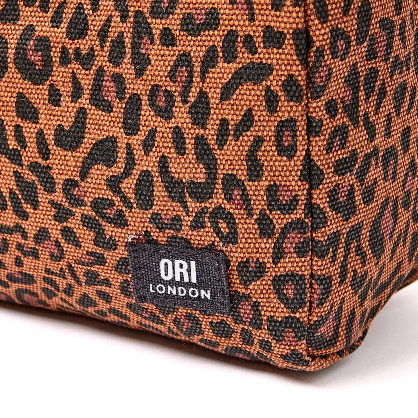 Mayfair Wash Bag in Leopard Mini Cotton Canvas
