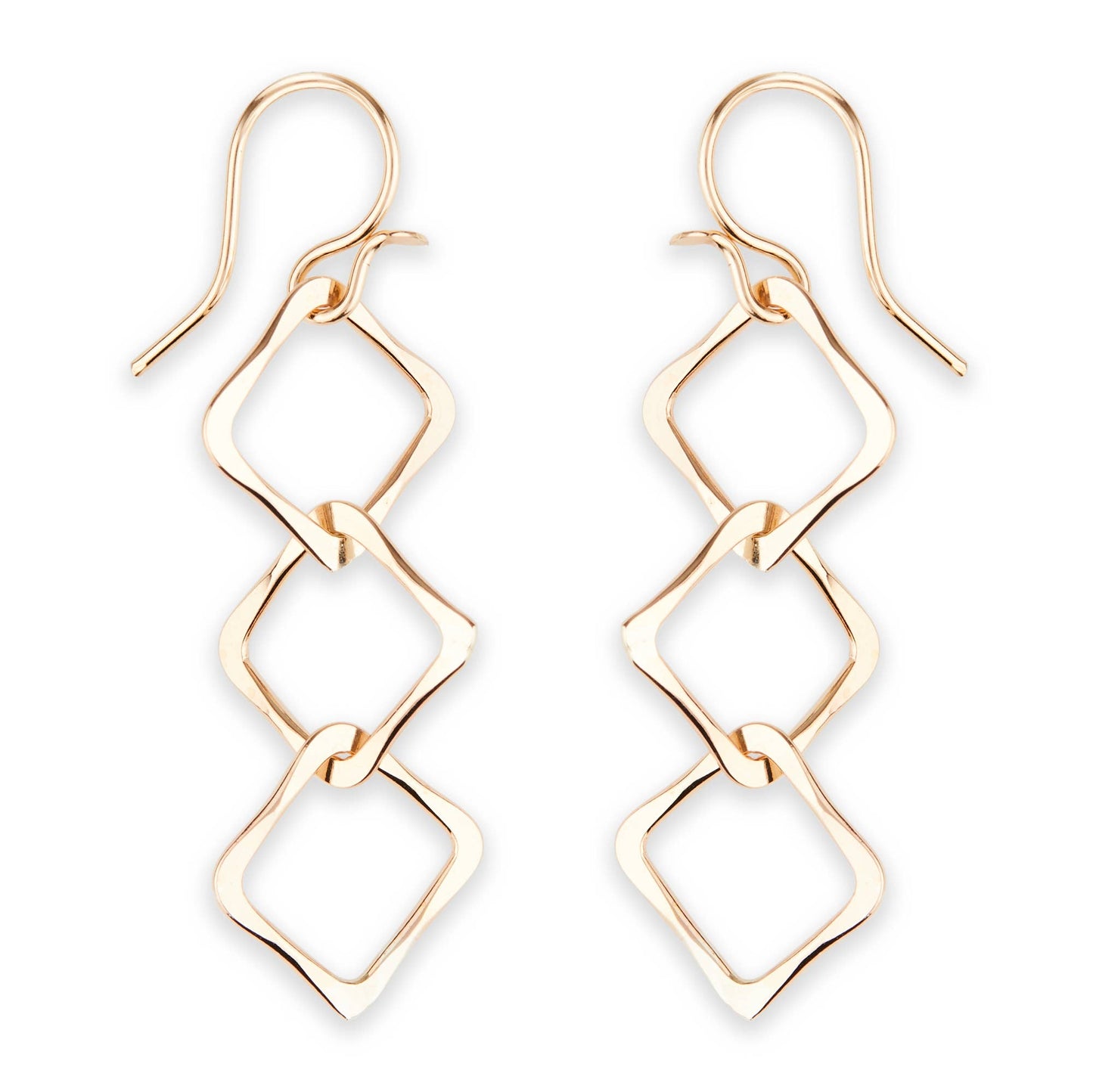 3 Square Link Dangle Earring
