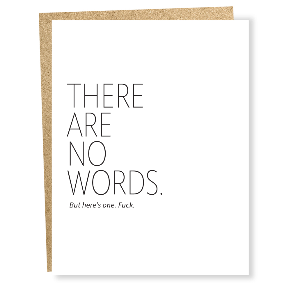 #1631: No Words Card