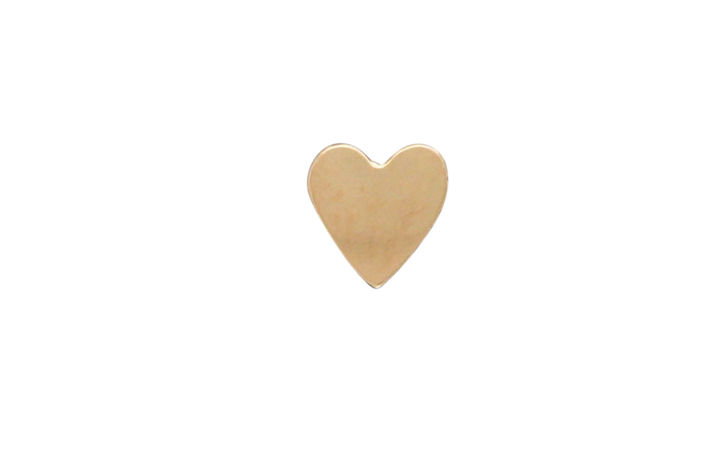 Heart Charm Post Earring