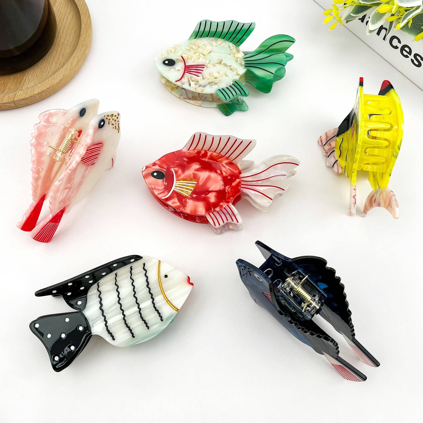 Cute Fish Acetate Hair Claw Clip, Ocean Hair Accessory