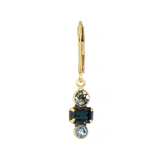 Crystal Stacked Rectangle Earring