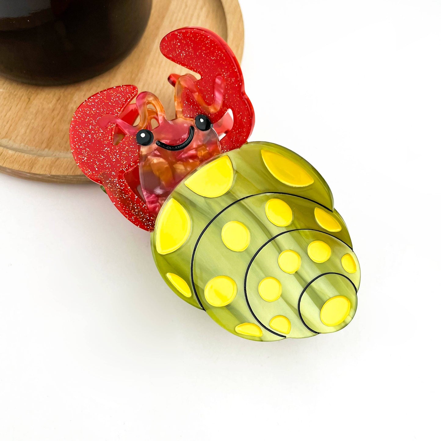 Hermit Crab Claw Clip, Acetate Hair Clip