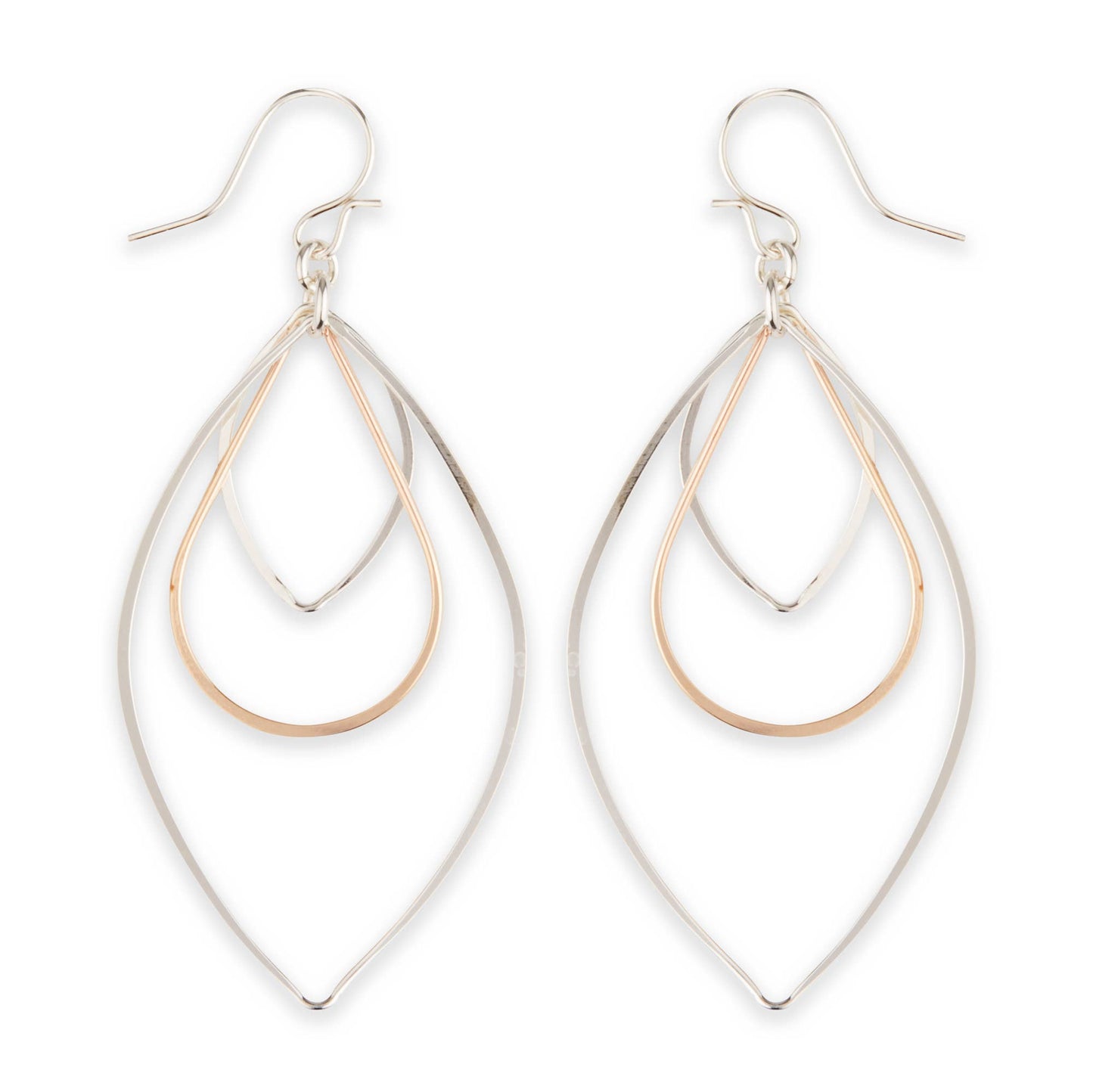 Triple Shape Dangle Earring