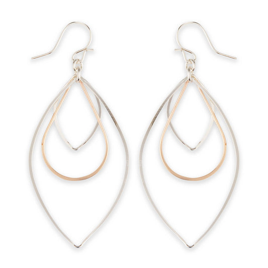 Triple Shape Dangle Earring