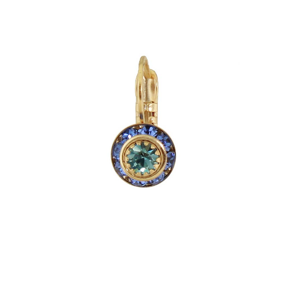 Gold Austrian Crystal Disc