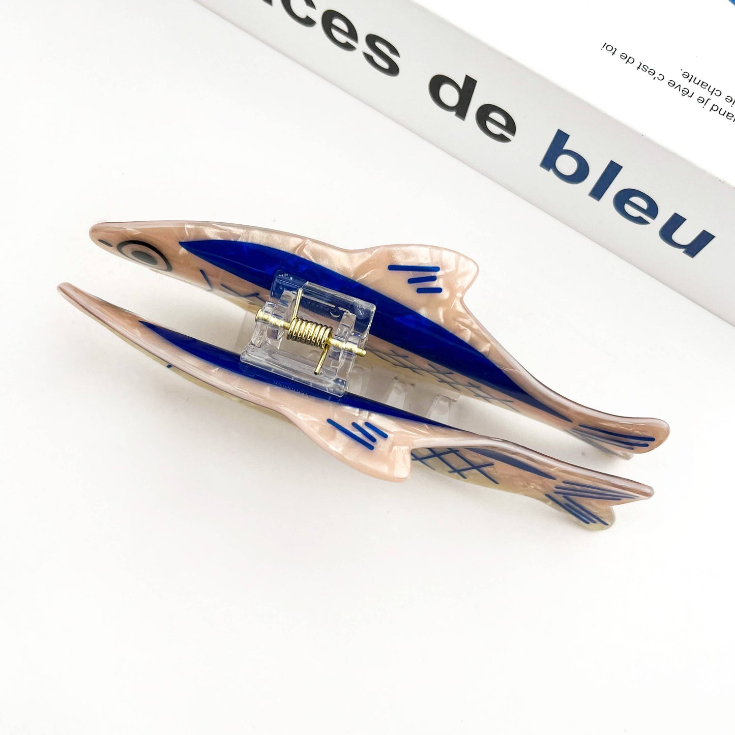 Sardine-Shaped Hair Claw Clip