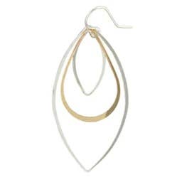 Triple Shape Dangle Earring