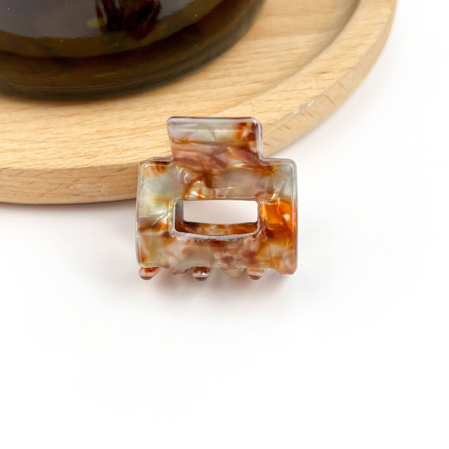 0.9'' Mini Square Hair Claw Clip