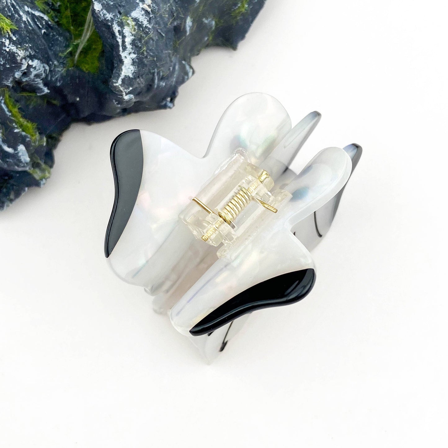 White Ghost Hair Claw Clip, Cute Halloween Hair Clip