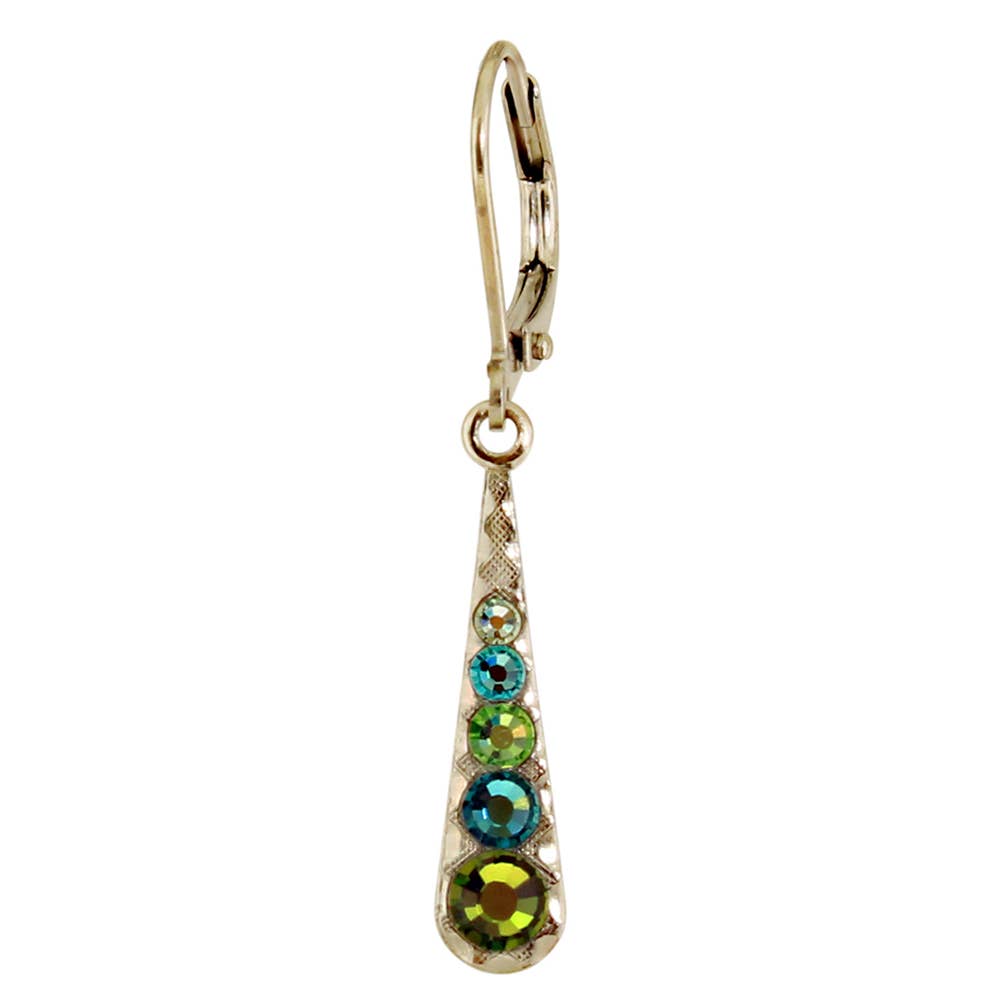 Multi Crystal Teardrop Earring