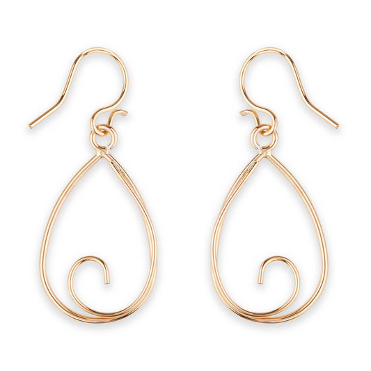 Scroll Dangle Earring
