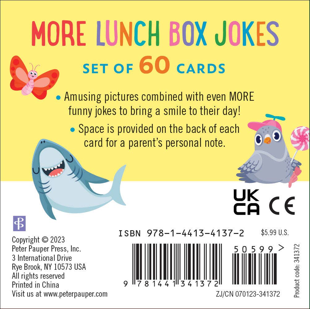 More Lunch Box Jokes Cards (Set of 60 cards)