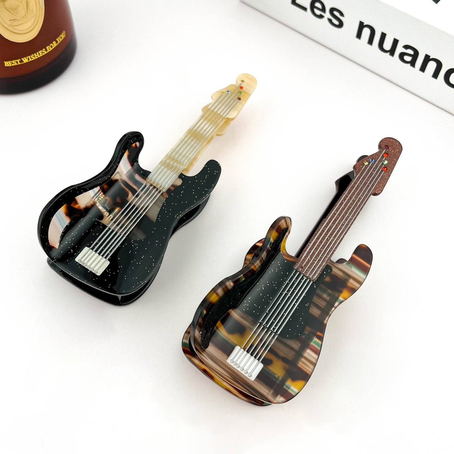 Electric Guitar Claw Clip, Musical Instrument Hair Clip