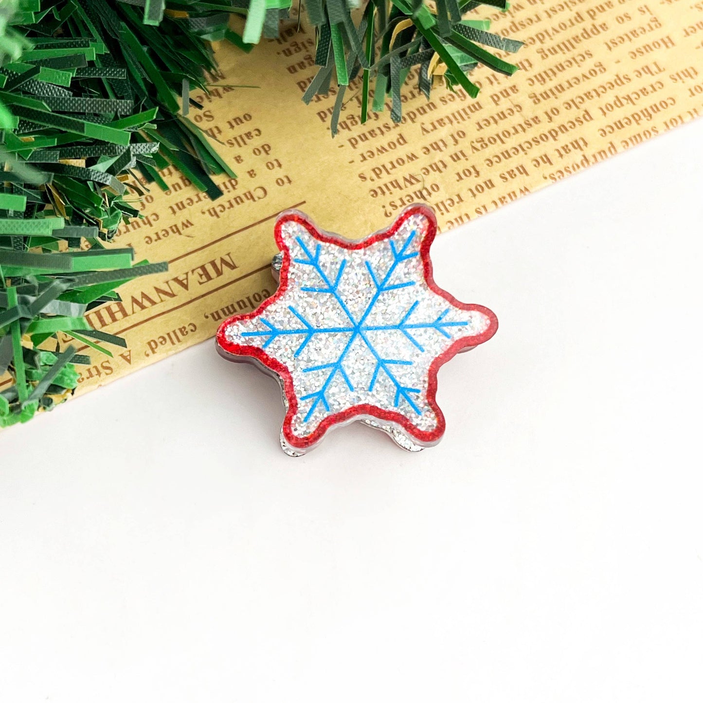 Christmas Glitter Mini Hair Claw Clip